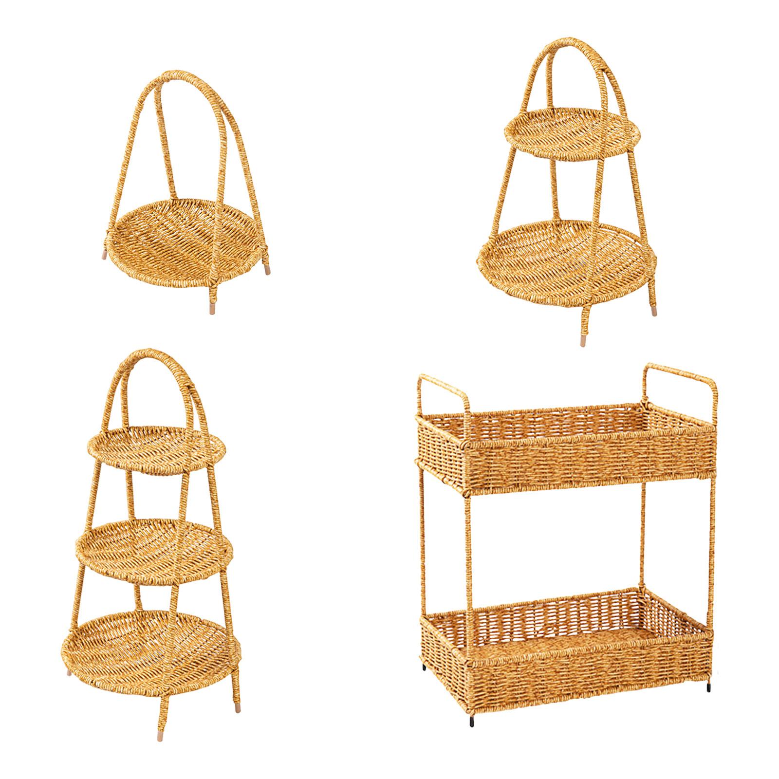 Rattan Tray Handle - صينية تقديم من الخيزران مع مقبض،