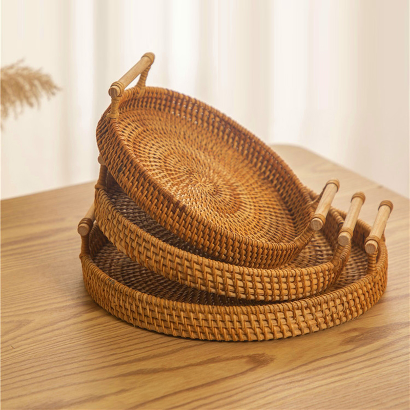 Rattan Tray Handle - الروطان حزام مقبض سلة التخزين الخبز