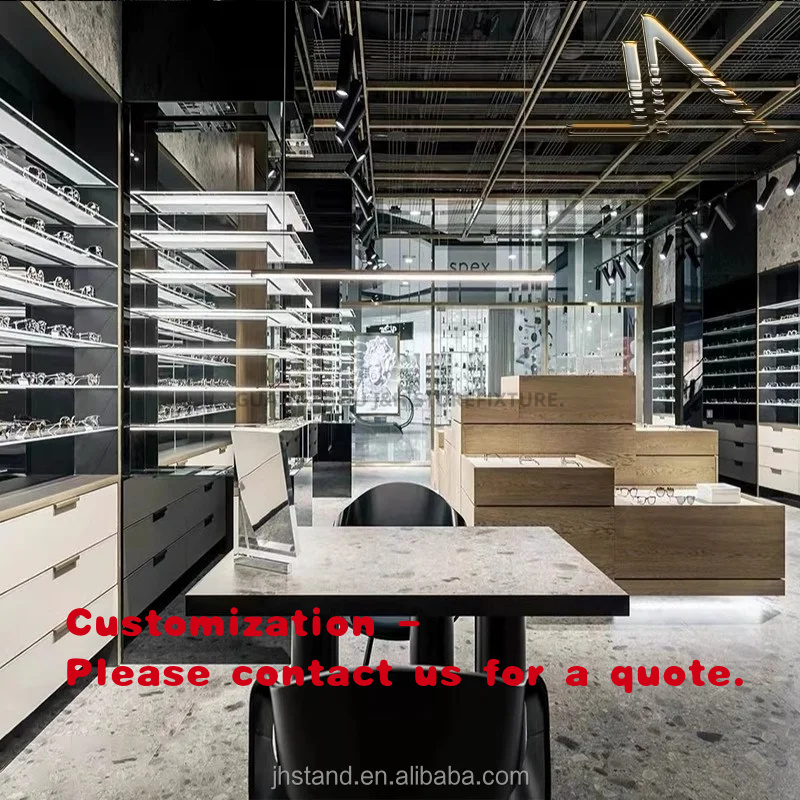 Interior Design Modern - طاولة عرض نظارات مخصصة لمتاجر البصريات،