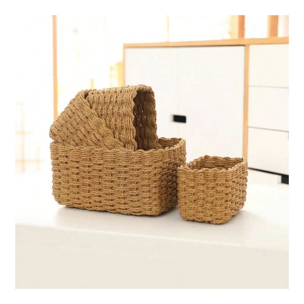 مجموعة سلال تخزين منسوجة من حب - مراجعة Woven Basket Set وسعره