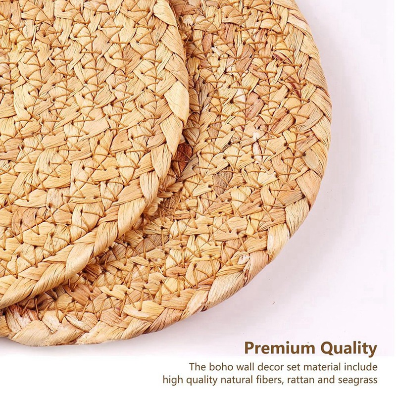 مجموعة من 9 سلال جدارية بوهيمي - مراجعة Woven Basket Set وسعره