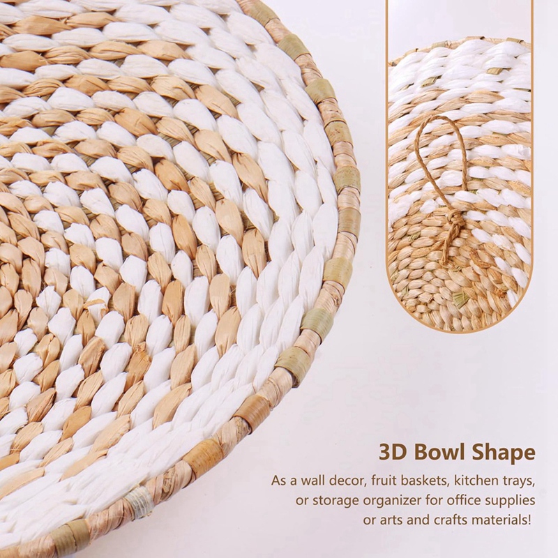 مجموعة من 9 سلال جدارية بوهيمي - مراجعة Woven Basket Set وسعره