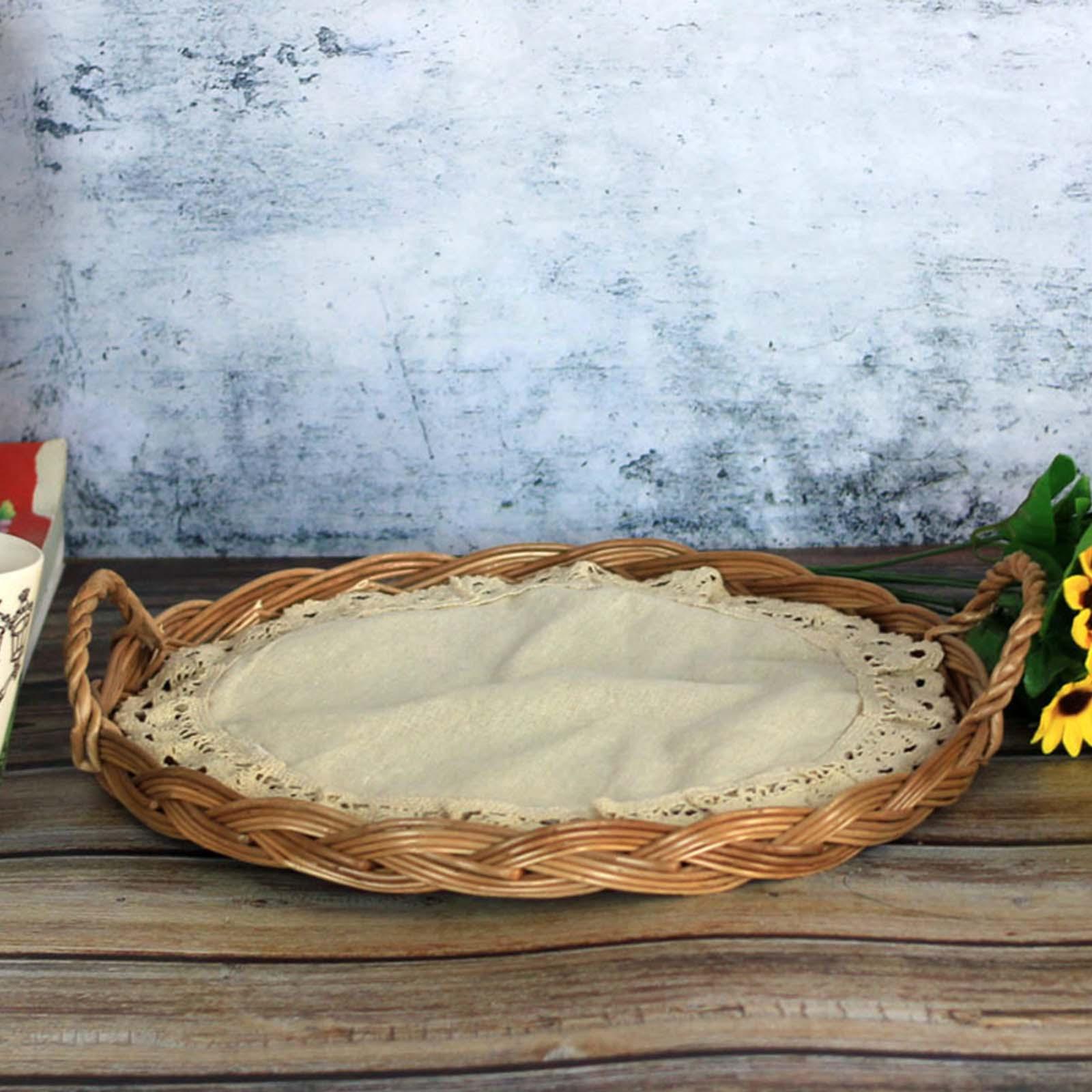 غطاء طعام وصينية تقديم من الخي - مراجعة Rattan Tray Handle وسعره