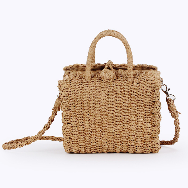 حقيبة شاطئ صيفية من القش للنسا - مراجعة Woven Basket Set وسعره