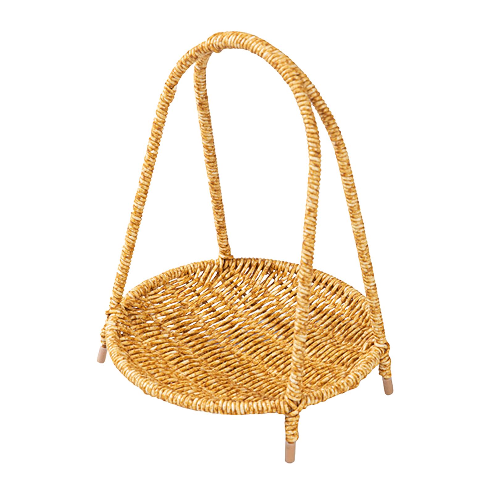 صينية تقديم من الخيزران مع مقب - مراجعة Rattan Tray Handle وسعره