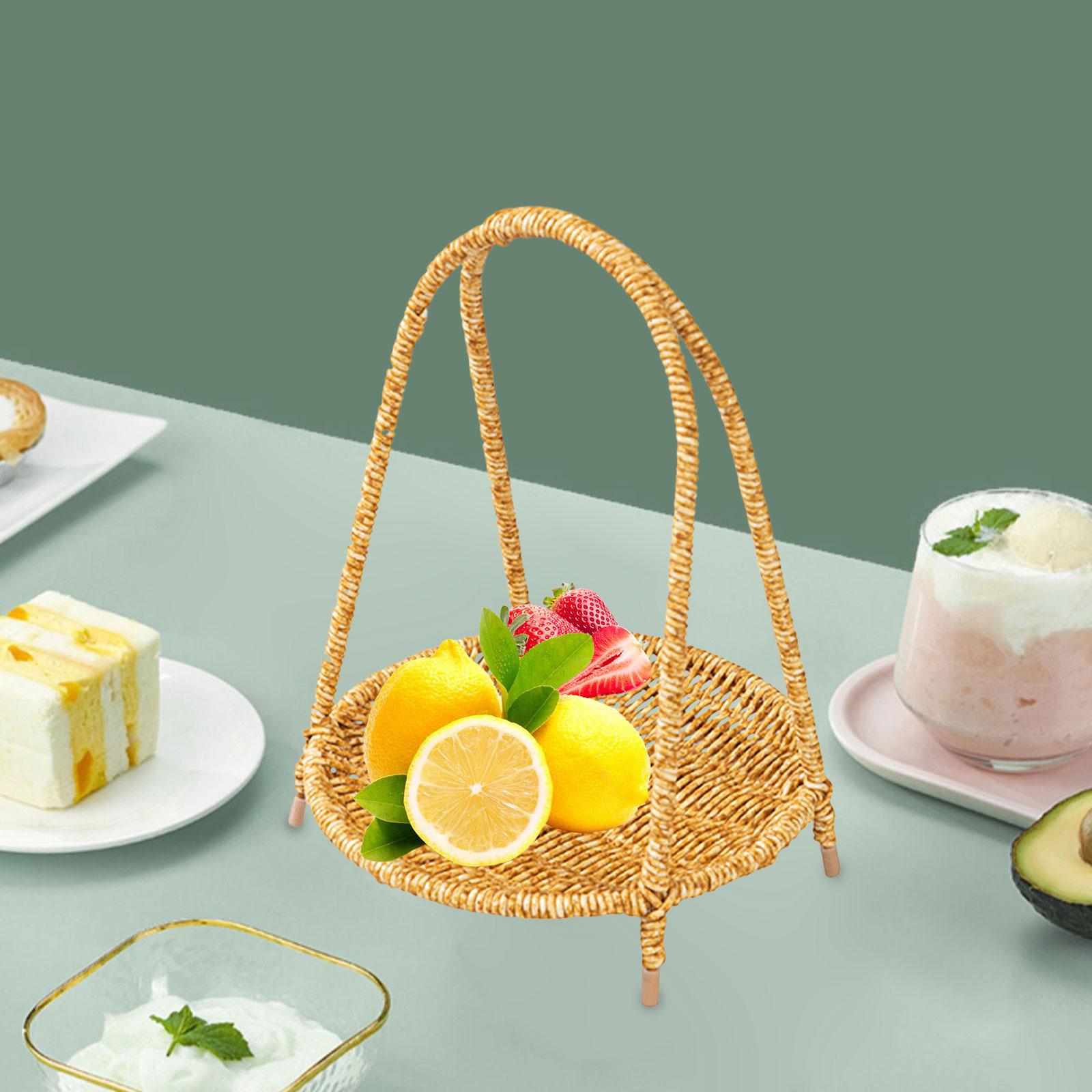 صينية تقديم من الخيزران مع مقب - مراجعة Rattan Tray Handle وسعره