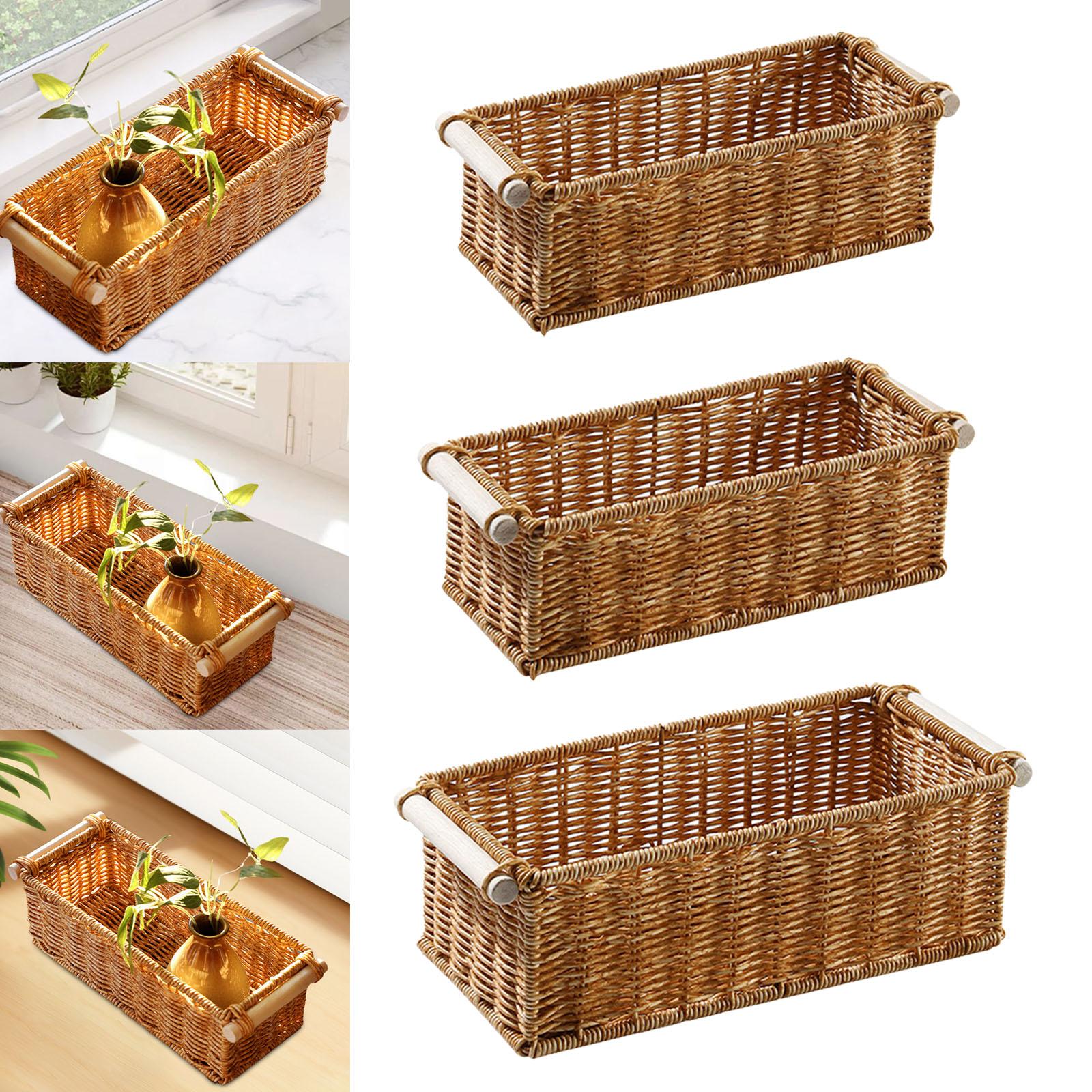 سلة تخزين الروطان المقلدة صيني - مراجعة Woven Basket Set وسعره