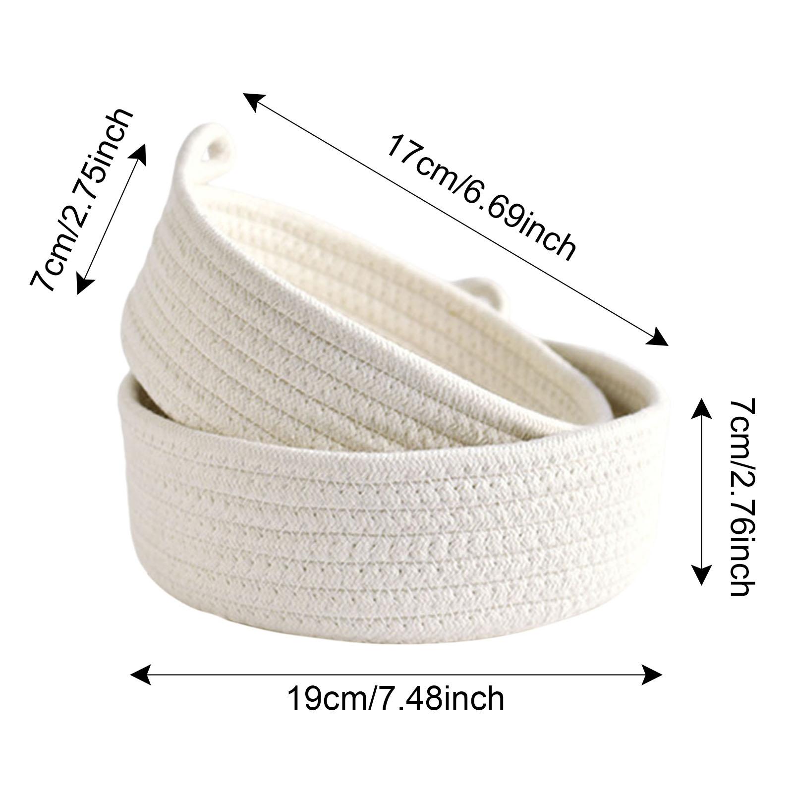 مجموعة سلال تخزين صغيرة مستدير - مراجعة Woven Basket Set وسعره