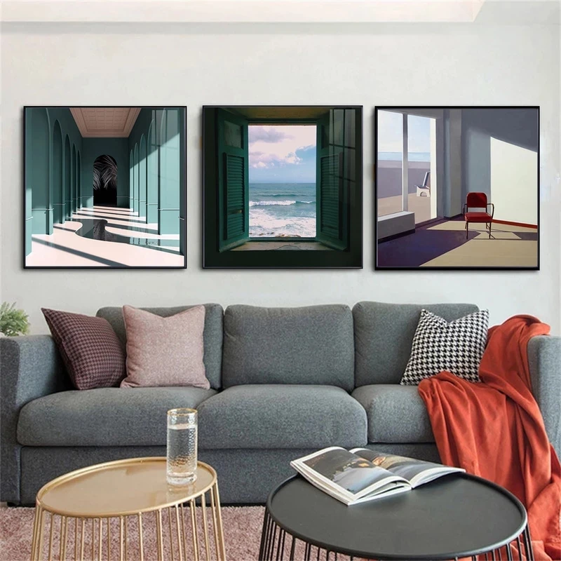 الشمال نافذة خارج المشهد قماش  - مراجعة Interior Design Apartment وسعره