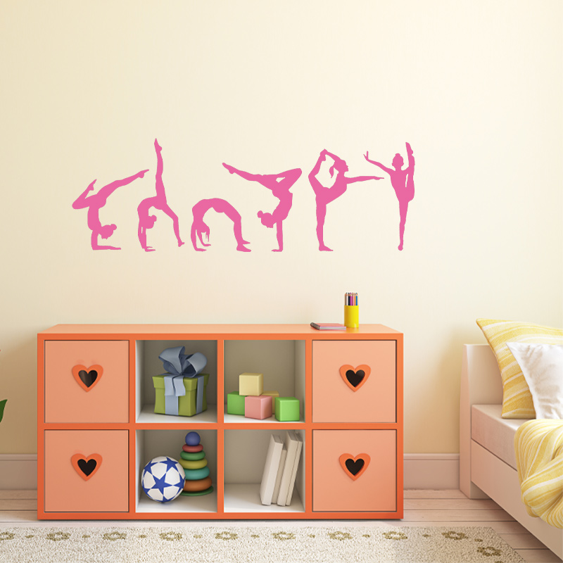 مجموعة من 6 ملصق حائط للجمباز  - مراجعة Interior Design Ideas وسعره