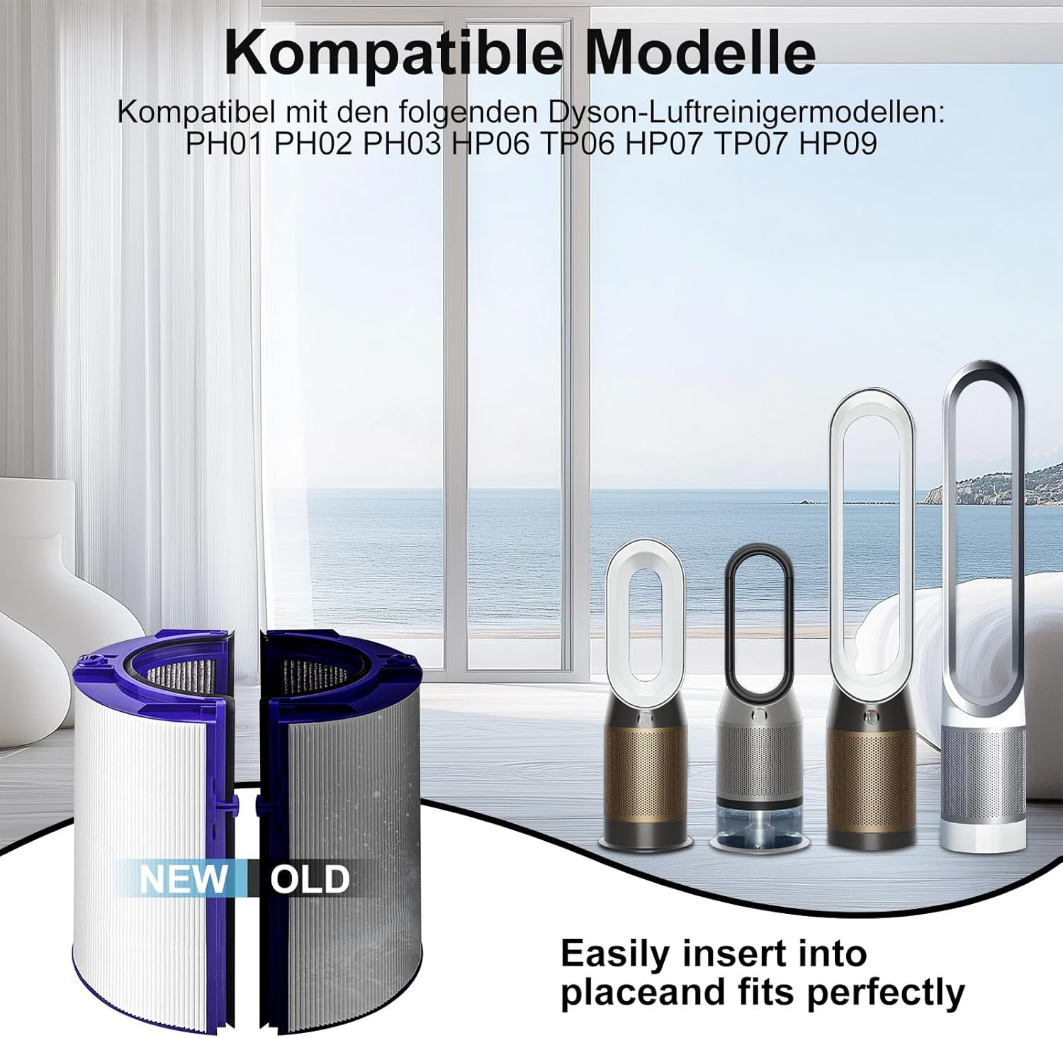استبدال فلتر دايسون PH01 HP07  - مراجعة Dyson Fan Tp07 وسعره
